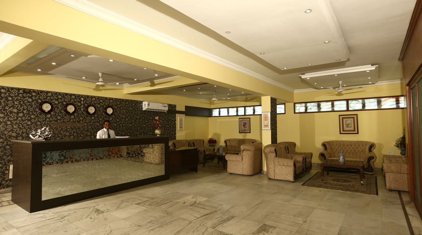 Hotel reception desk for China check-in planning