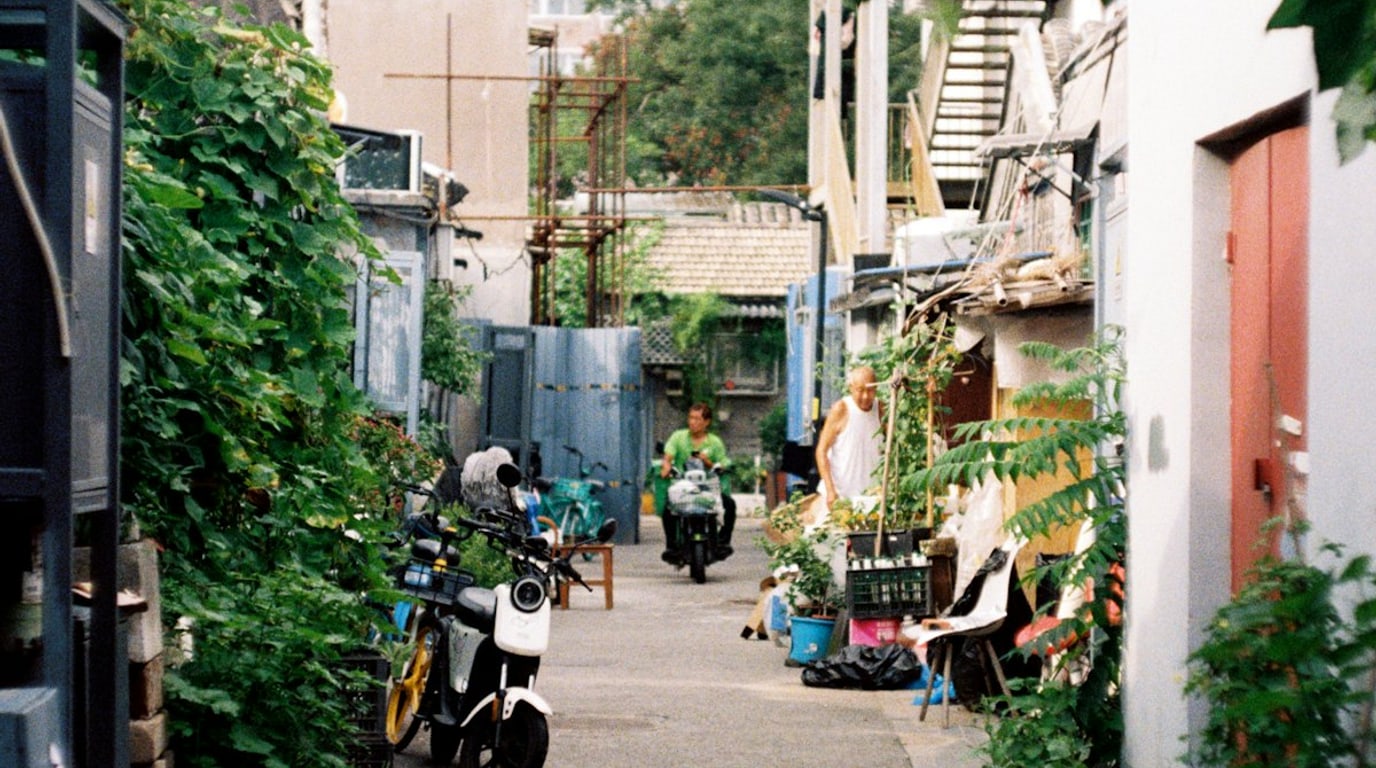 Residential hutong lane in Beijing