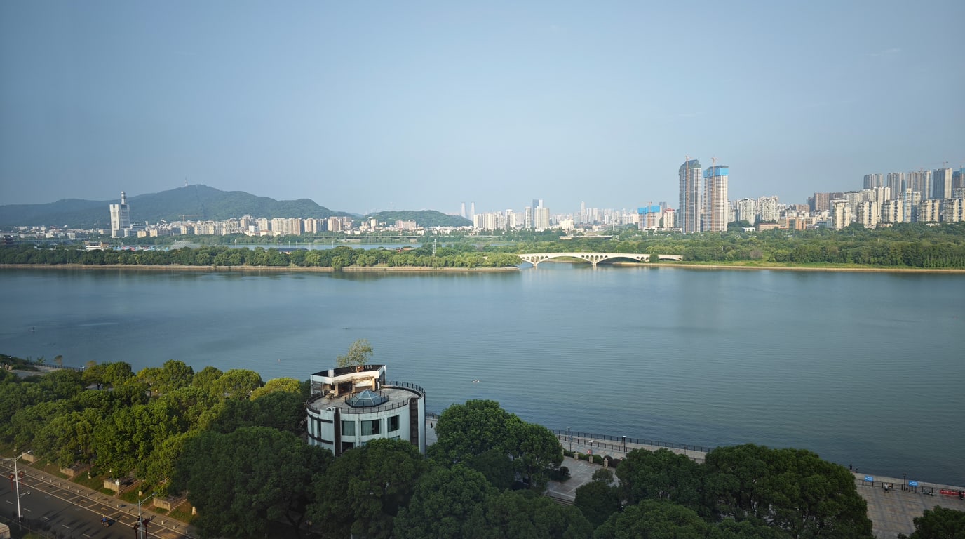 Xiang River and Orange Isle running through central Changsha