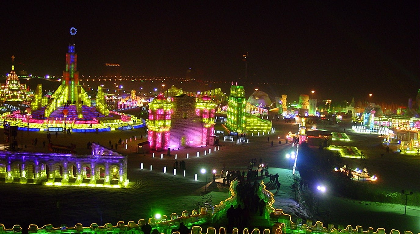 Harbin ice festival in Heilongjiang