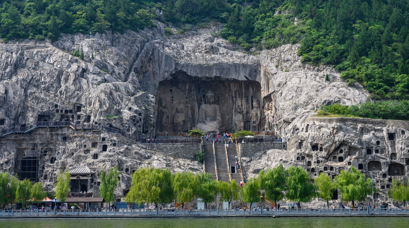 Longmen Grottoes in Henan