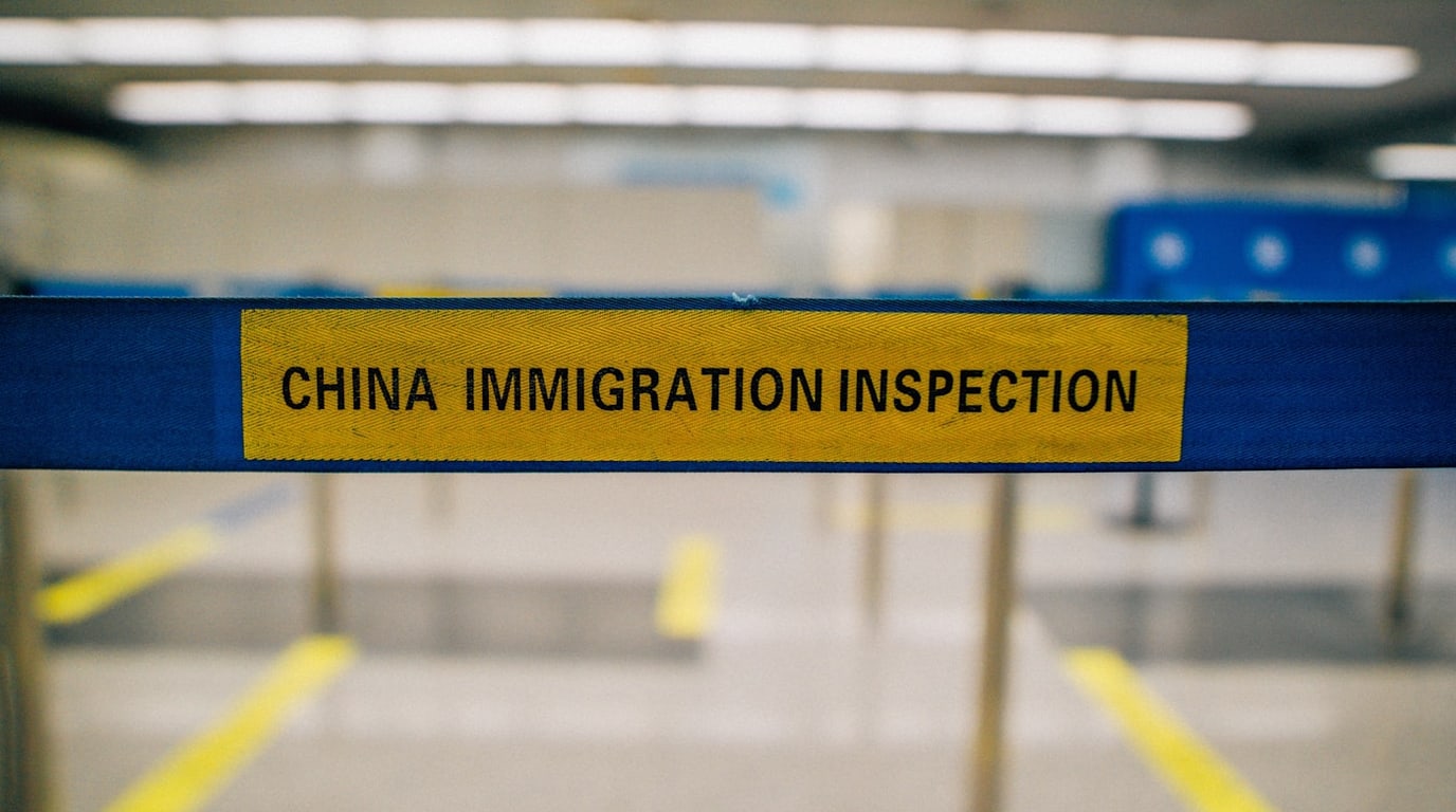 China immigration and arrival area